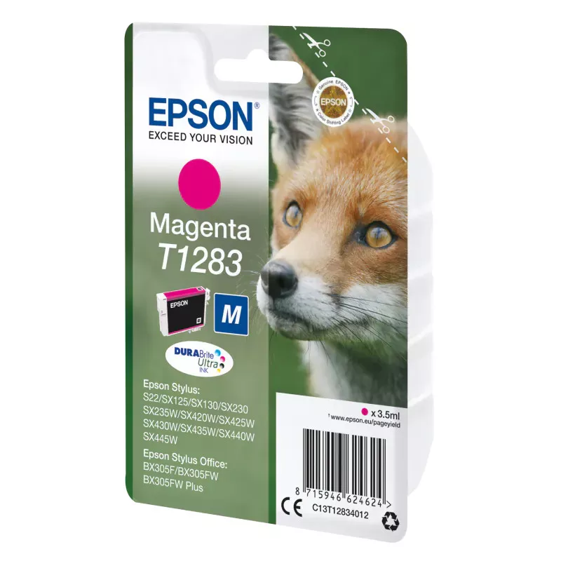 EPSON Cartouche Renard T1283 Encre DURABrite Ultra Magenta 3,5ml