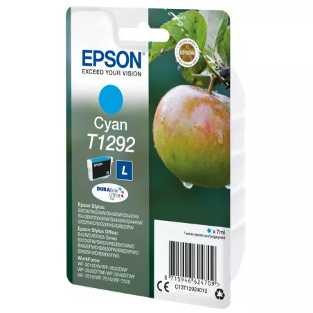 EPSON Cartouche Pomme T1292 Encre DURABrite Ultra Cyan 7ml