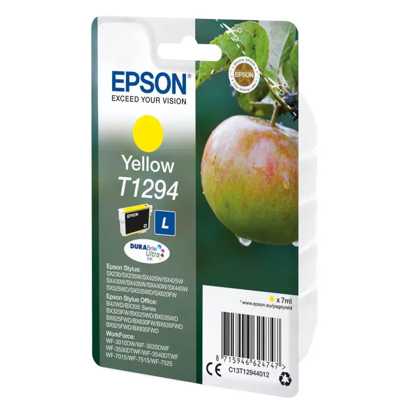 EPSON Cartouche Pomme T1294 Encre DURABrite Ultra Jaune 7ml