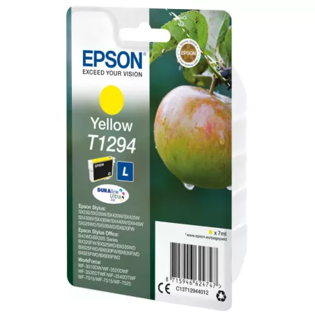 EPSON Cartouche Pomme T1294 Encre DURABrite Ultra Jaune 7ml