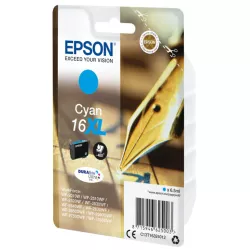 EPSON Cartouche Stylo à plume 16XL Encre Durabrite Cyan XL 6,5ml