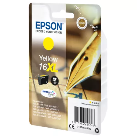 EPSON Cartouche Stylo à plume 16XL Encre Durabrite Jaune XL 6,5ml