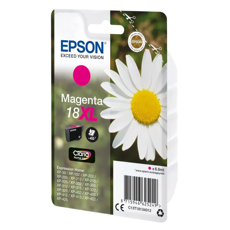 EPSON Cartouche Pâquerette 18XL Encre Claria Home Magenta XL 6,6ml