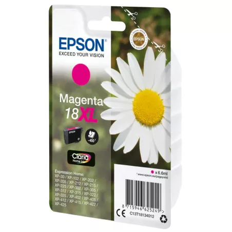 EPSON Cartouche Pâquerette 18XL Encre Claria Home Magenta XL 6,6ml