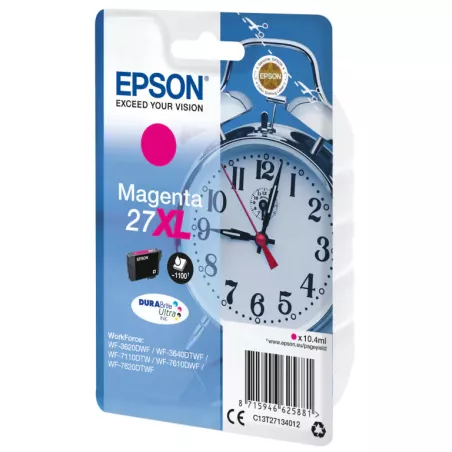 EPSON Cartouche Réveil 27XL Encre Durabrite Magenta XL 10,4ml