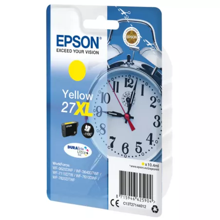 EPSON Cartouche Réveil 27XL Encre Durabrite Jaune XL 10,4ml