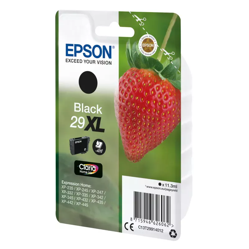 EPSON Cartouche Fraise 29XL Encre Claria Home Noir 11,3ml