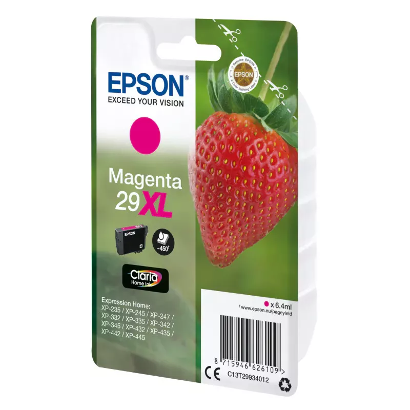 EPSON Cartouche Fraise 29XL Encre Claria Home Magenta 6,4ml
