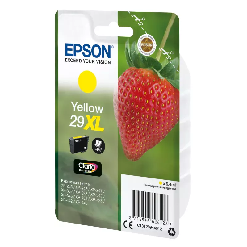 EPSON Cartouche Fraise 29XL Encre Claria Home Jaune 6,4ml
