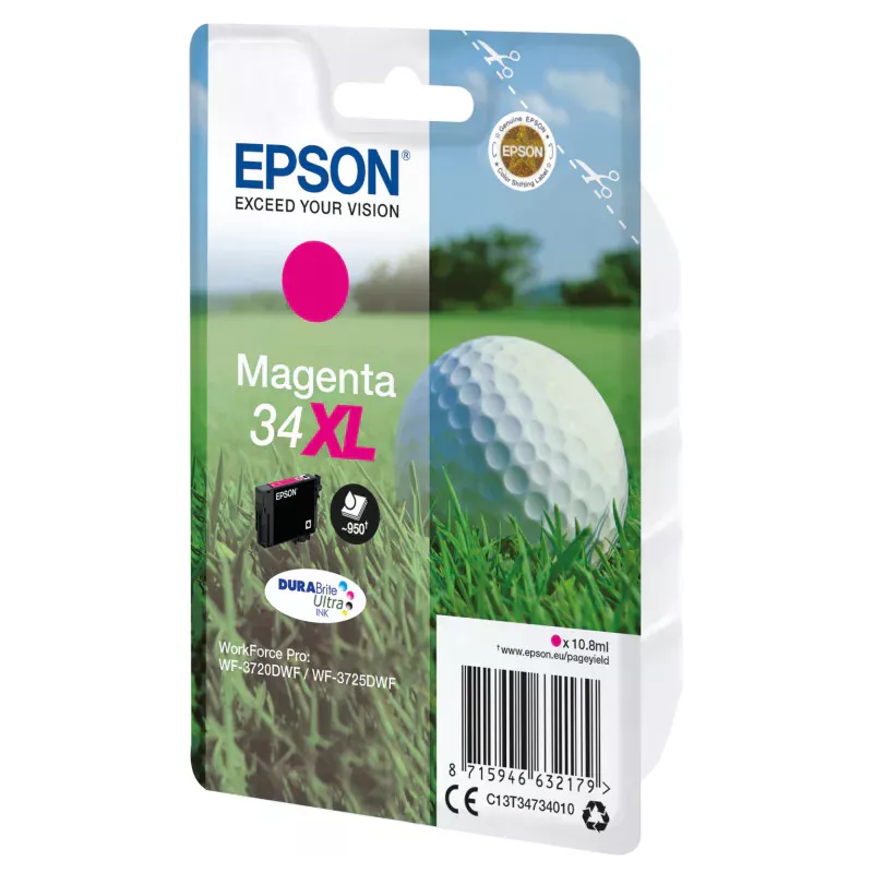 EPSON Cartouche Golf 34XL Encre Durabrite Magenta 10,8ml