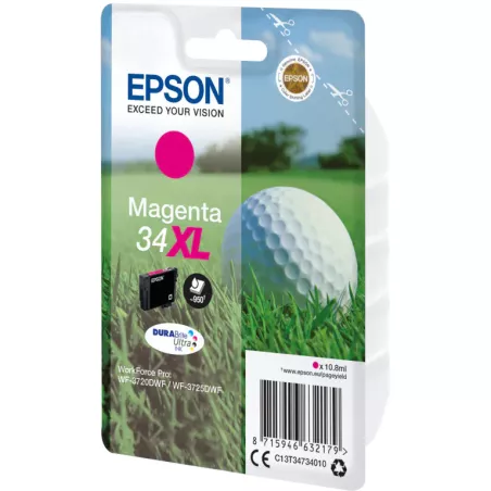 EPSON Cartouche Golf 34XL Encre Durabrite Magenta 10,8ml
