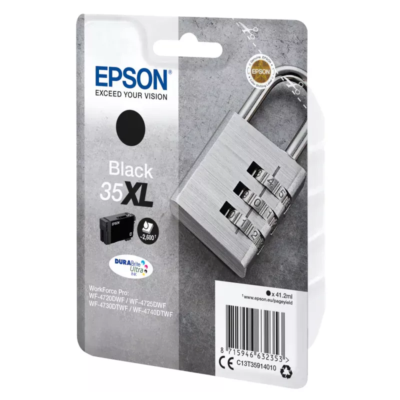 EPSON Cartouche Encre 35XL Durabrite Ultra Noir 41,2ml