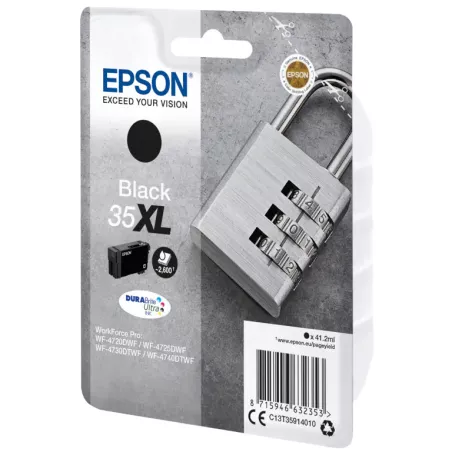 EPSON Cartouche Encre 35XL Durabrite Ultra Noir 41,2ml
