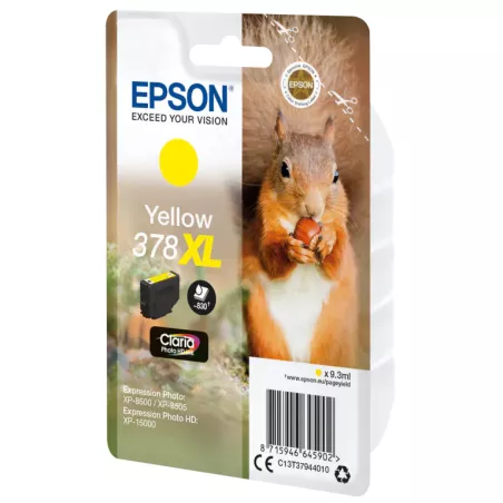 EPSON Cartouche Ecureuil 378XL Encre Claria Photo Jaune 9,3ml