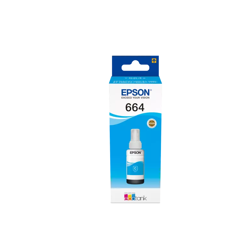 EPSON Bouteille Encre Ecotank 664 Cyan 70ml