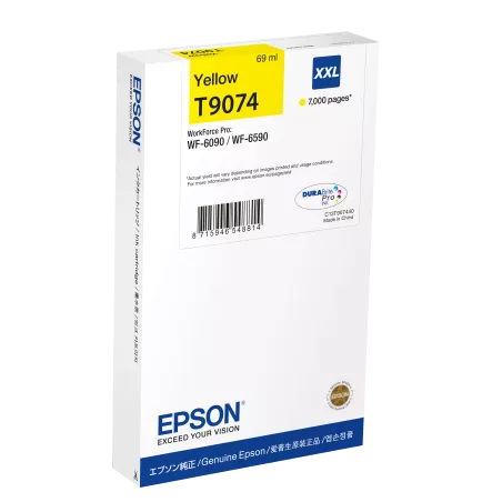 EPSON Cartouche T9074 Durabrite Pro XXL Jaune 69,1ml