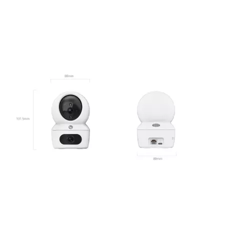 EZVIZ Caméra intérieure motorisée H7c 4MP Dual - à double objectif 2Kz panoramique et inclinable - Appel bidirectionnel - Mode…