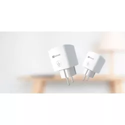 EZVIZ Prise Connectee Wifi T30, Blc 2.4Ghz 10A 2300W, Google Assistant / Alexa, Programmable par application CS-T30-10A-EU