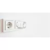 EZVIZ Prise Connectee Wifi T30, Blc 2.4Ghz 10A 2300W, Google Assistant / Alexa, Programmable par application CS-T30-10A-EU