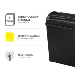 Fellowes POWERSHRED P-25S destructeur coupe droite 220-240V EU 4701001 !