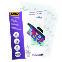 Fellowes pochette de plastification 80MIC A4 25PK 5396205 !