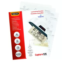Fellowes pochette de plastification POUCH A3 125MIC 25PK 5396501 !