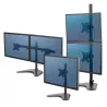 FELLOWES BRAS PORTE-ÉCRANS DOUBLE VERTICAL SUR PIED PROFESSIONAL SERIES