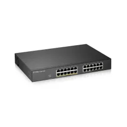 Zyxel GS1900-24EP-Switch Smart admi L2 24-port GbE L2, 12 Port PoE Rackable - 130Watt.