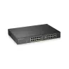 Zyxel GS1900-24EP-Switch Smart admi L2 24-port GbE L2, 12 Port PoE Rackable - 130Watt.