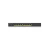 Zyxel GS1900-8HPV3 - Switch Smart 8-port GbE L2 PoE - 802.3at, desktop, fanless, 77 Watt