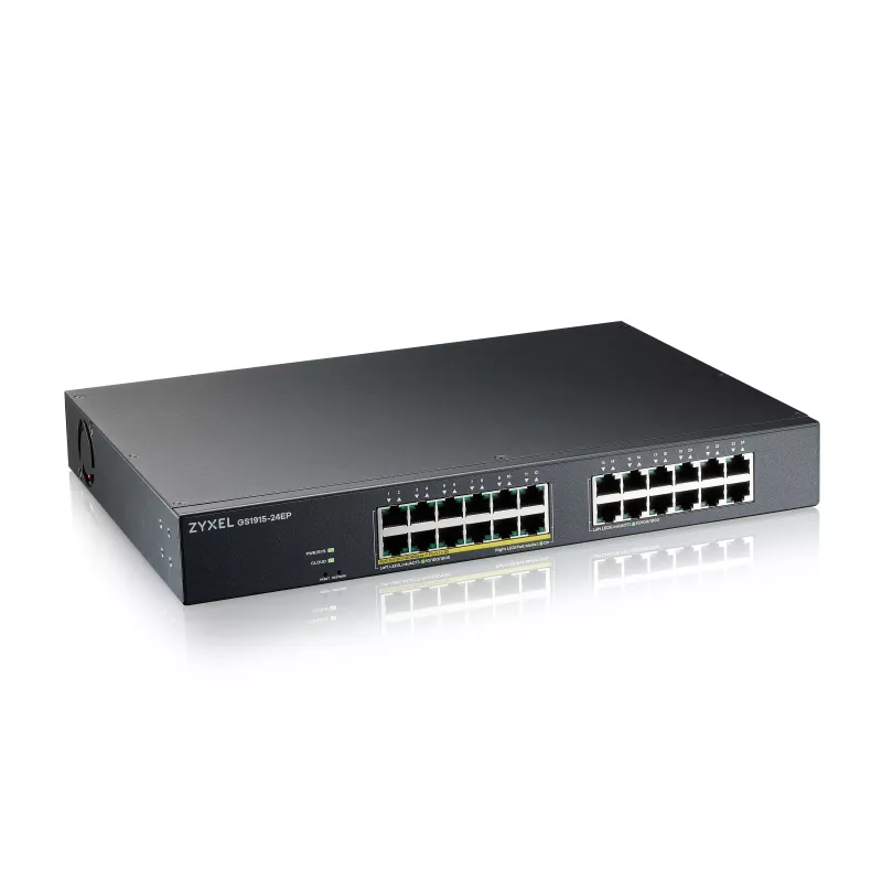 Zyxel GS1915-24EP - Switch Smart mode hybride - 24 x GbE, 12 port PoE 130 Watt 802.3at