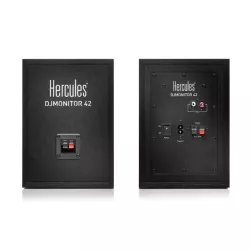 Hercules DJ MONITEUR 42 EU Enceinte DJ performantes 2 X 20 Watts RMS 80 Watts PeakPower Caisson en bois