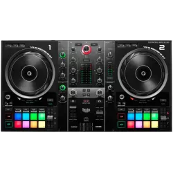 Hercules DJControl INPULSE 500 controleur Initiation DJing 16 pads RGB avec 8 modes pieds rétractable 2 jack 3.5+ 4 jack 6.5+…