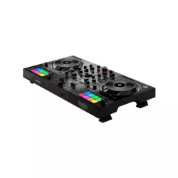 Hercules DJControl INPULSE 500 controleur Initiation DJing 16 pads RGB avec 8 modes pieds rétractable 2 jack 3.5+ 4 jack 6.5+…