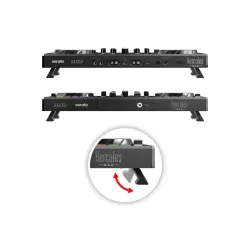 Hercules DJControl INPULSE 500 controleur Initiation DJing 16 pads RGB avec 8 modes pieds rétractable 2 jack 3.5+ 4 jack 6.5+…