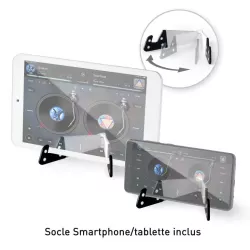 Hercules DJControl Control MIX Bluetooth Pour Smartphone et tablettes ( Andoid et iOS) 2 Platines + mixage au centre Alim USB…