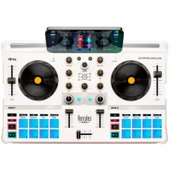 Hercules DJControl Control MIX ULTRA Bluetooth Pour Smartphone et tablettes ( Andoid et iOS) 2 Platines + mixage au centre…