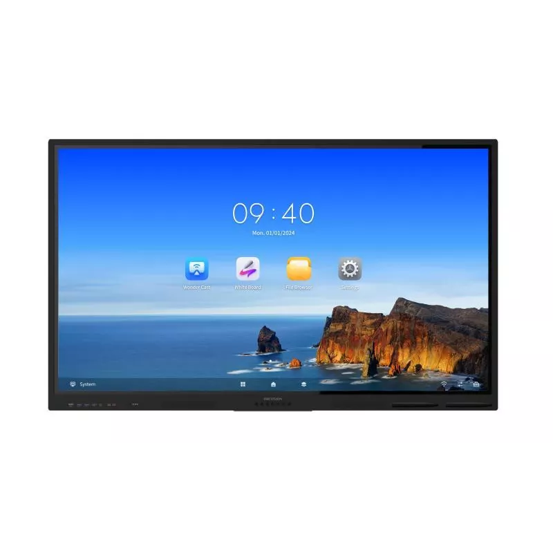 ECRAN HIKVISION 65'' LFD 4K Interactive VA 3840x2160 40pts 16h/7J 400cd/m² 5ms 60Hz 2xHDMI 3xUSB 3.0 2xUSB 2.0 1xUSB-C HPs…