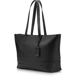 Sac cabas HP Spectre 15.6' TechTote cuir Noir avec bandoulière, Produit revêtu 100% cuir pleine fleur, pochette accessoires…