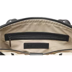 Sac cabas HP Spectre 15.6' TechTote cuir Noir avec bandoulière, Produit revêtu 100% cuir pleine fleur, pochette accessoires…