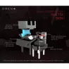 Souris Filaire OMEN by HP Reactor Noir, capteur optique 16000 DPI temps de réponse de clic de 0,2ms confort & forme…