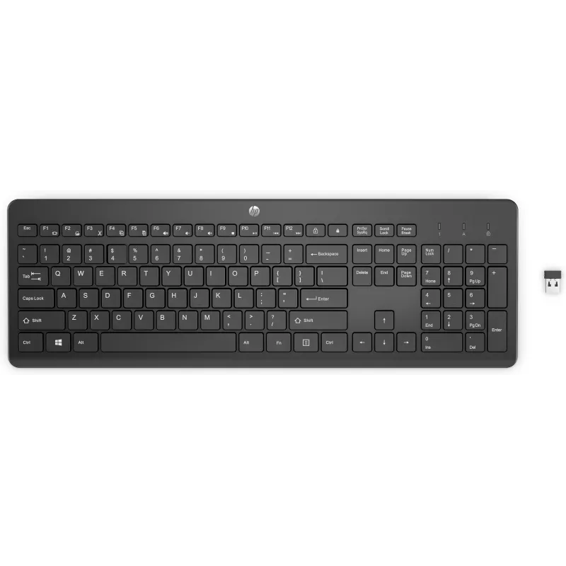 HP 230 - Clavier sans fil AZERTY - 2,4 GHz - silencieux - batteries longue durée jusqu'à 16 mois d'autonomie 3L1E7AA