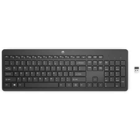 HP 230 - Clavier sans fil AZERTY - 2,4 GHz - silencieux - batteries longue durée jusqu'à 16 mois d'autonomie 3L1E7AA