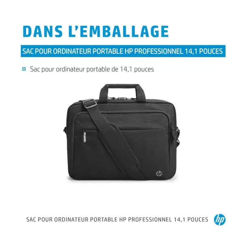Sacoche HP Renew Business 14'' Noire Sacoche de transport slim Topload 380 x 270 x 52 mm Elegant, mince et tendance, poche…