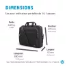 Sacoche HP Renew Business 14'' Noire Sacoche de transport slim Topload 380 x 270 x 52 mm Elegant, mince et tendance, poche…