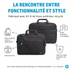 Sacoche HP Renew Business 14'' Noire Sacoche de transport slim Topload 380 x 270 x 52 mm Elegant, mince et tendance, poche…