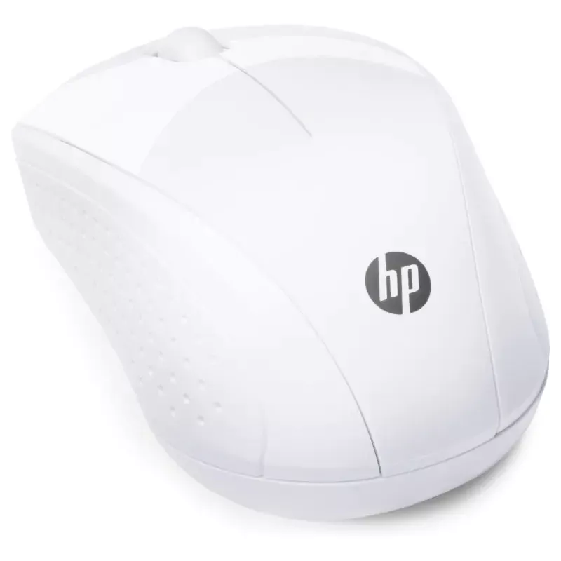 Souris sans fil HP 220 Blanche Résolution capteur 1300 dpi connexion 2,4 Ghz 3 boutons, autonomie jusqu'à 15 mois en usage…