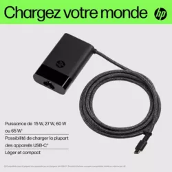 HP Chargeur pour ordinateur portable HP USB-C 65 W