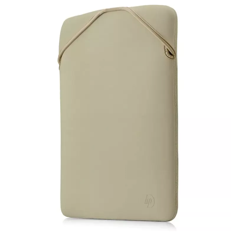 Housse de protection - sleeve réversible ordinateur portable HP 15,6 Doré, en néoprène durable, protège le PC contre les chocs…