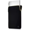 Housse de protection - sleeve réversible ordinateur portable HP 15,6 Doré, en néoprène durable, protège le PC contre les chocs…